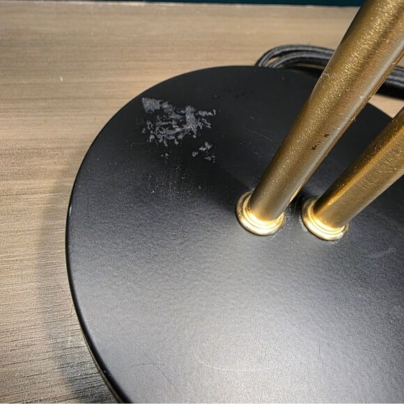 Dylan Bullet Shaped Dual Head Table Lamp Black Includes LED Light Bulb 17' - Picture 4 of 12